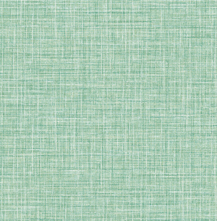 Barbary Green Crosshatch Texture Wallpaper by Brewster Kitchen & Bath Essentials Covers about 56.4 square feet 20.5-in by 33-ft long roll Unpasted 0 - Fabric Carolina -