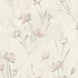 Quintero Multicolor Carnation Print Wallpaper by Brewster