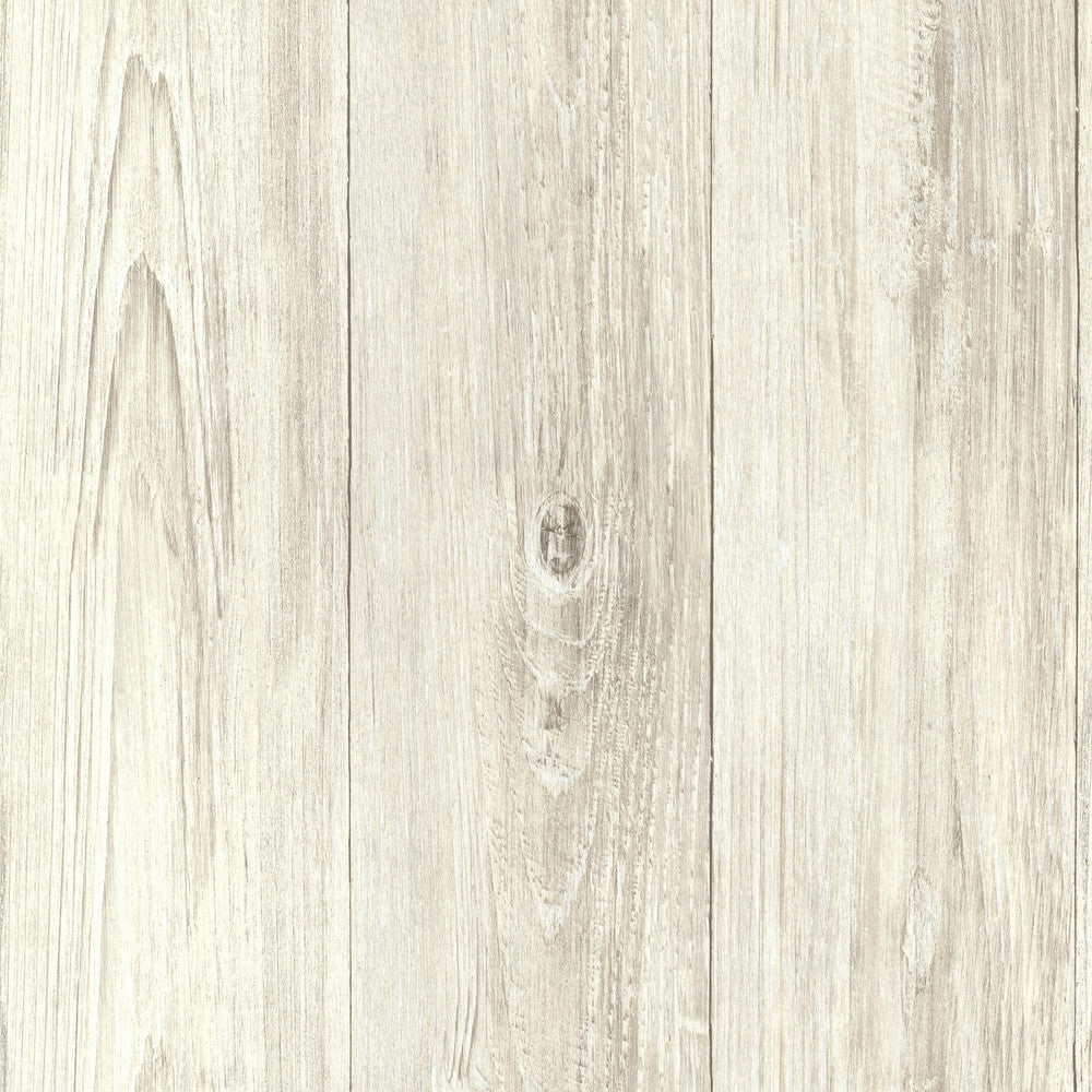Ferox Cream Wood Planks Wallpaper by Brewster Kitchen & Bath Essentials Covers about 56.4 square feet 20.5-in by 33-ft long roll Prepasted 0 - Fabric Carolina -