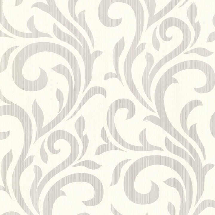 Bletilla Teal Scroll Wallpaper by Brewster Kitchen & Bath Essentials Covers about 56.4 square feet 20.5-in by 33-ft long roll Prepasted 20.8 - Fabric Carolina -