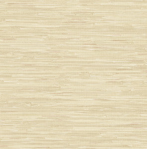 Maytal Light Yellow Faux Grasscloth Wallpaper by Brewster