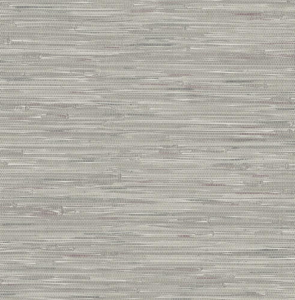 Maytal Grey Faux Grasscloth Wallpaper by Brewster Techniques & Finishes III Covers about 56.4 square feet 20.5-in by 33-ft long roll Unpasted 10.4 - Fabric Carolina -