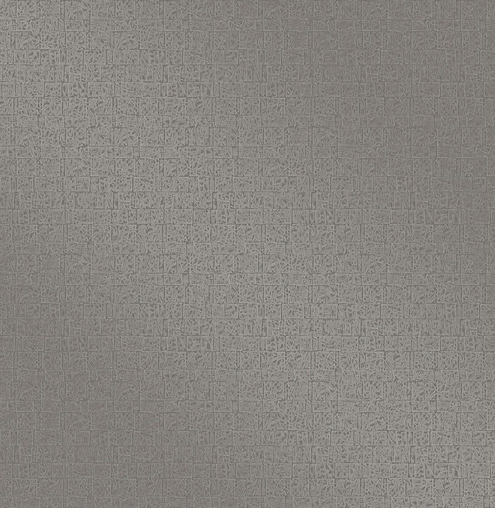 Basilic Metallic Mosaic Wallpaper by Brewster Techniques & Finishes III Covers about 56.4 square feet 20.5-in by 33-ft long roll Unpasted 20.8 - Fabric Carolina -