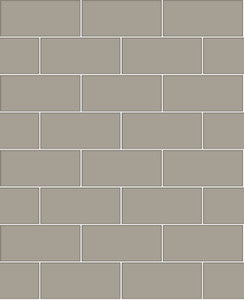 Galley Dark Grey Subway Tile Wallpaper by Brewster