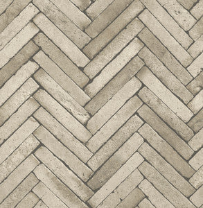Arrow Neutral Diagonal Slate Wallpaper by Brewster