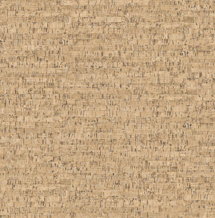 Burl Neutral Faux Cork Wallpaper by Brewster Techniques & Finishes III Covers about 56.4 square feet 20.5-in by 33-ft long roll Unpasted 10.4 - Fabric Carolina -