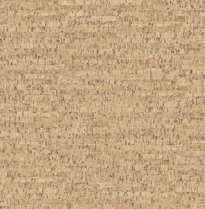 Burl Neutral Faux Cork Wallpaper by Brewster