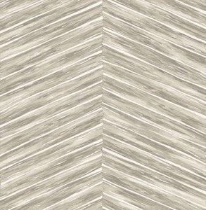 Pina Neutral Chevron Weave Wallpaper by Brewster