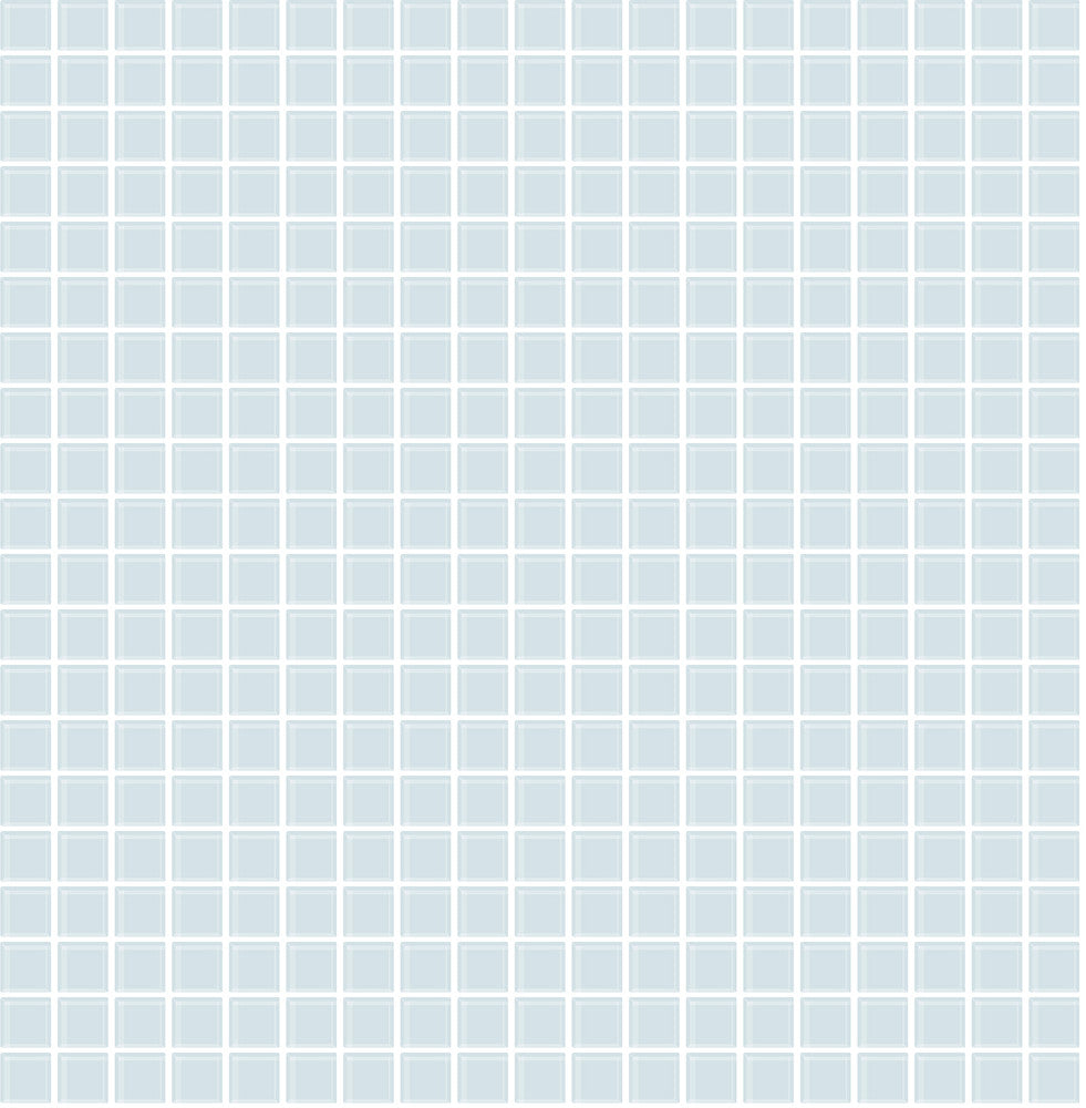 Tessellate Light Blue Glass Tile Wallpaper by Brewster Techniques & Finishes III Covers about 56.4 square feet 20.5-in by 33-ft long roll Unpasted 0.87 - Fabric Carolina -