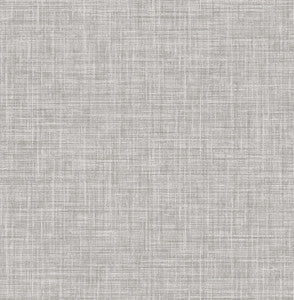 Tuckernuck Grey Linen Wallpaper by Brewster
