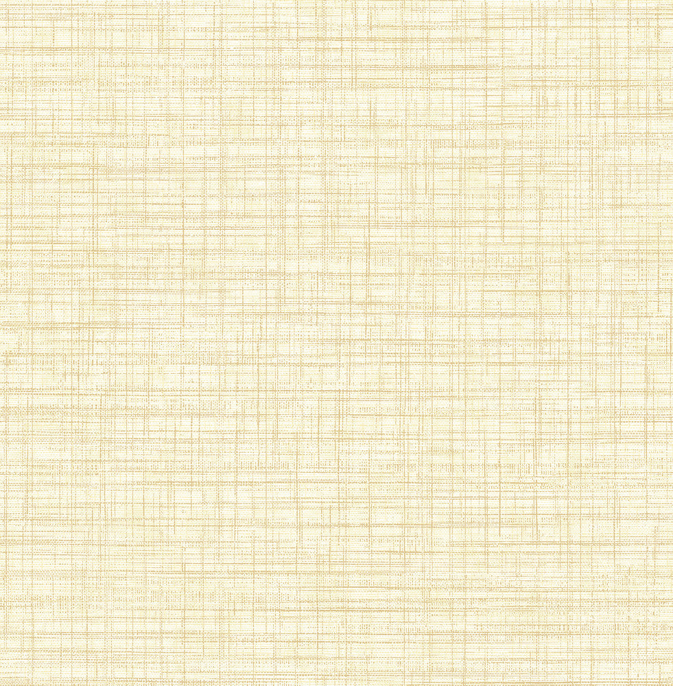 Tuckernuck Yellow Linen Wallpaper by Brewster Techniques & Finishes III Covers about 56.4 square feet 20.5-in by 33-ft long roll Unpasted 0 - Fabric Carolina -