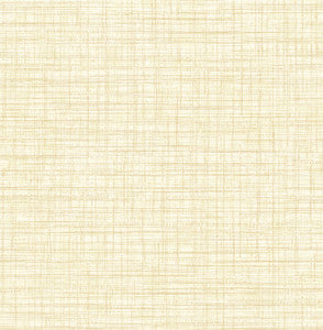 Tuckernuck Yellow Linen Wallpaper by Brewster