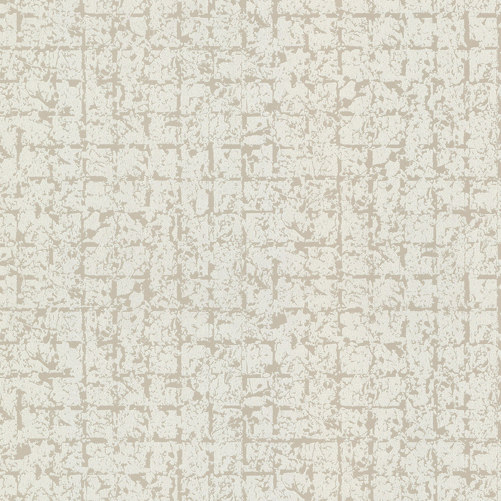 Stargazer Neutral Glitter Squares Wallpaper by Brewster Techniques & Finishes III Covers about 56.4 square feet 20.5-in by 33-ft long roll Unpasted 10.4 - Fabric Carolina -