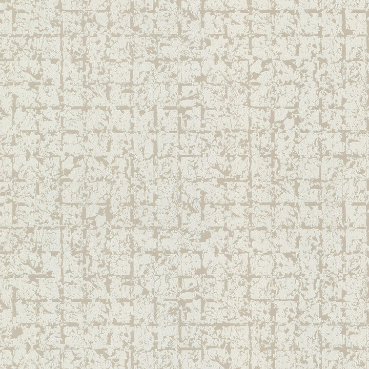Stargazer Neutral Glitter Squares Wallpaper by Brewster Techniques & Finishes III Covers about 56.4 square feet 20.5-in by 33-ft long roll Unpasted 10.4 - Fabric Carolina -