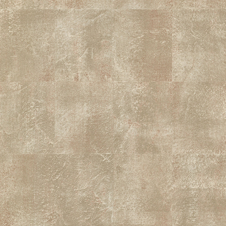 Azoic Copper Brushstroke Squares Wallpaper by Brewster Techniques & Finishes III Covers about 56.4 square feet 20.5-in by 33-ft long roll Unpasted 12.6 - Fabric Carolina -