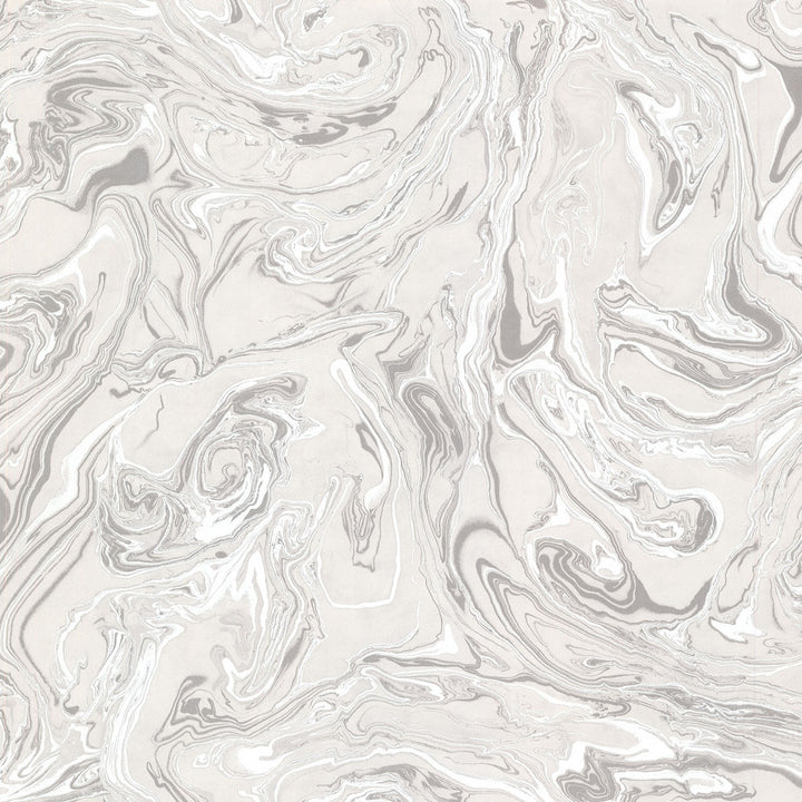 Olympia Light Grey Marble Wallpaper by Brewster Techniques & Finishes III Covers about 56.4 square feet 20.5-in by 33-ft long roll Unpasted 10.4 - Fabric Carolina -