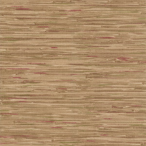 Cate Multicolor Vinyl Grasscloth Wallpaper by Brewster