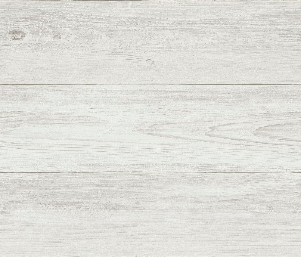 Thatcher Off White Wood Wallpaper by Brewster Techniques & Finishes III Covers about 56.4 square feet 20.5-in by 33-ft long roll Prepasted 24 - Fabric Carolina -