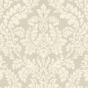 Honor Beige Damask Wallpaper by Advantage