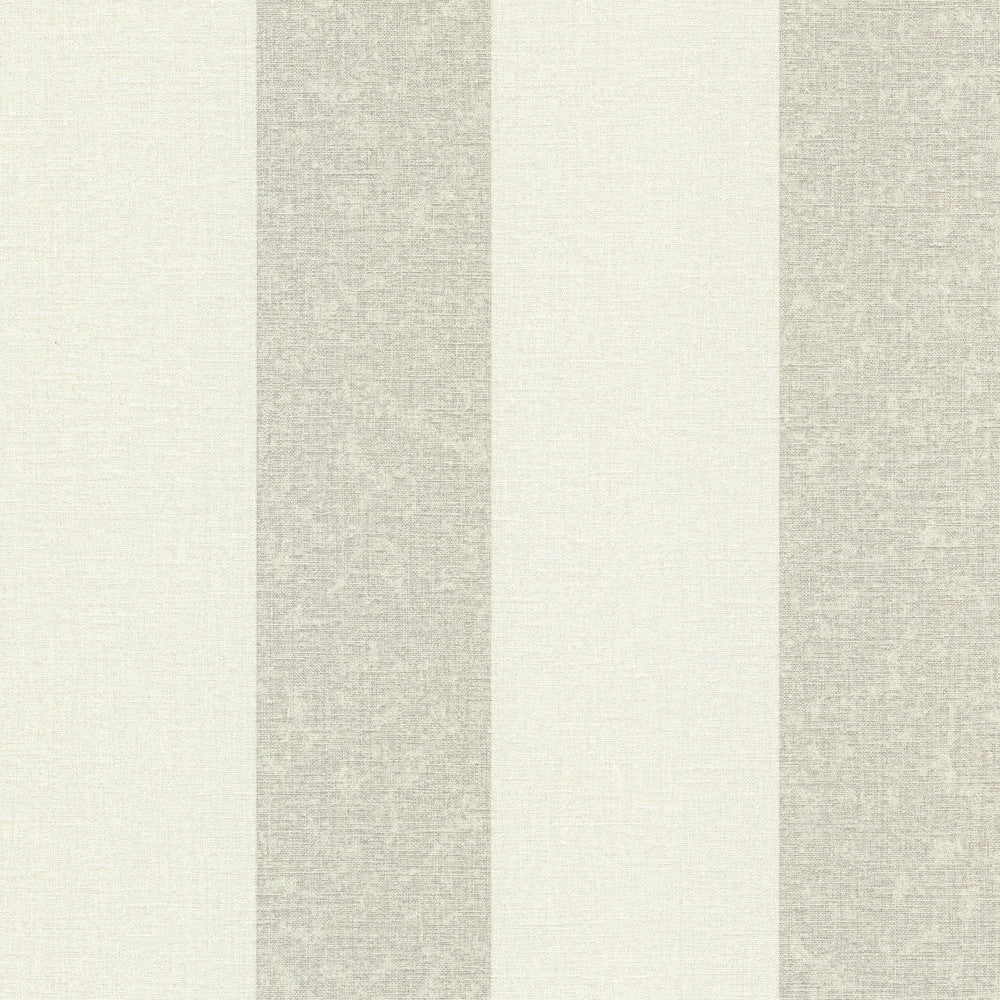 Dash Beige Linen Stripe Wallpaper by Advantage Neutral Black White Covers about 56.4 square feet 20.5-in by 33-ft long roll Unpasted 0 - Fabric Carolina -