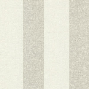 Dash Beige Linen Stripe Wallpaper by Advantage