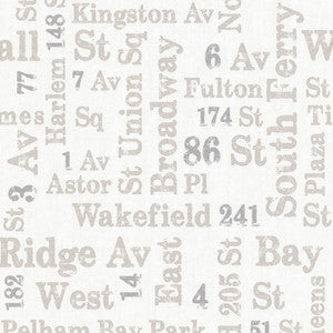 Ellis Taupe Typography Wallpaper by Advantage