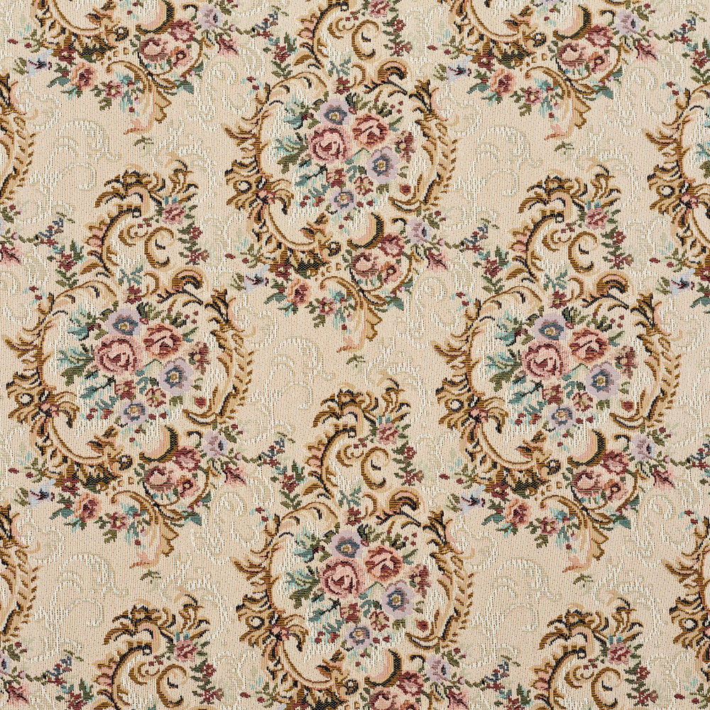 2773 Victoria by Charlotte Fabric Tapestry Treasures III & Ring Book Page #24 39% Olefin, 32% Polyester, 29% Cotton Asia Exceeds 100,000 Wyzenbeek Rubs (Heavy Duty) </p><p>Repeat: Horizontal: 13.5" x Vertical: 13.5" 54 Inches - Fabric Carolina -