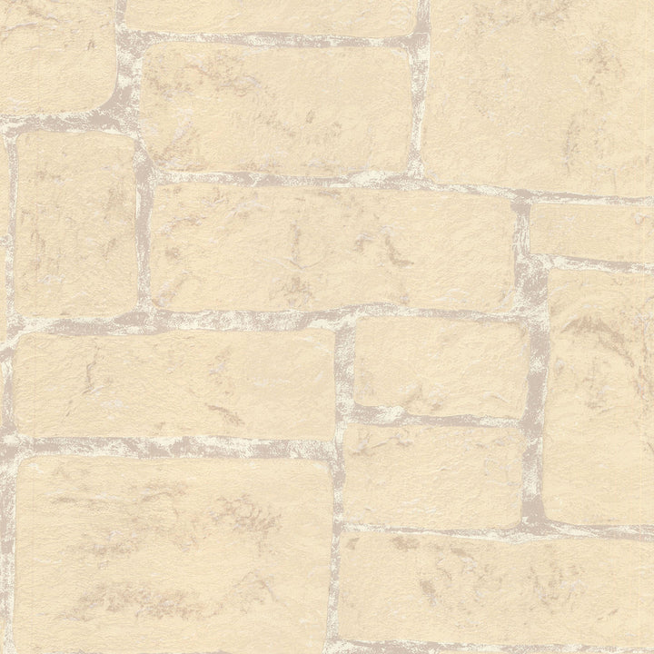 Uwharrie Cream Stone Wallpaper by Advantage Stones & Woods Covers about 56.4 square feet 20.5-in by 33-ft long roll Unpasted 13 - Fabric Carolina -
