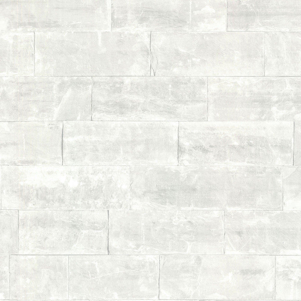 Sacramento Light Grey Seamless Slate Wallpaper by Advantage Stones & Woods Covers about 56.4 square feet 20.5-in by 33-ft long roll Unpasted 11.8 - Fabric Carolina -