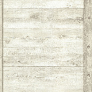 Absaroka Off White Shiplap Wallpaper by Advantage