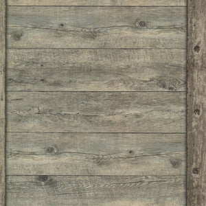 Absaroka Brown Shiplap Wallpaper by Advantage