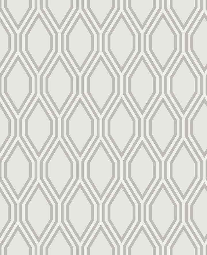 Honeycomb Grey Geometric Wallpaper by A-Street Prints Habitat Covers about 56.4 square feet 20.5-in by 33-ft long roll Unpasted 8.4 - Fabric Carolina -
