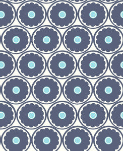 Buttercup Blue Flower Wallpaper by A-Street Prints