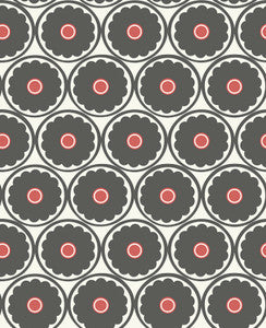Buttercup Black Flower Wallpaper by A-Street Prints