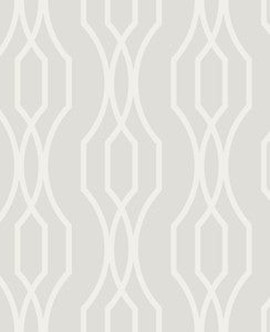 Coventry White Trellis Wallpaper by A-Street Prints