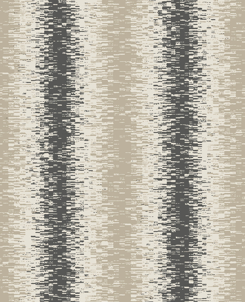 Quake Taupe Abstract Stripe Wallpaper by A-Street Prints Habitat Covers about 56.4 square feet 20.5-in by 33-ft long roll Unpasted 25.2 - Fabric Carolina -