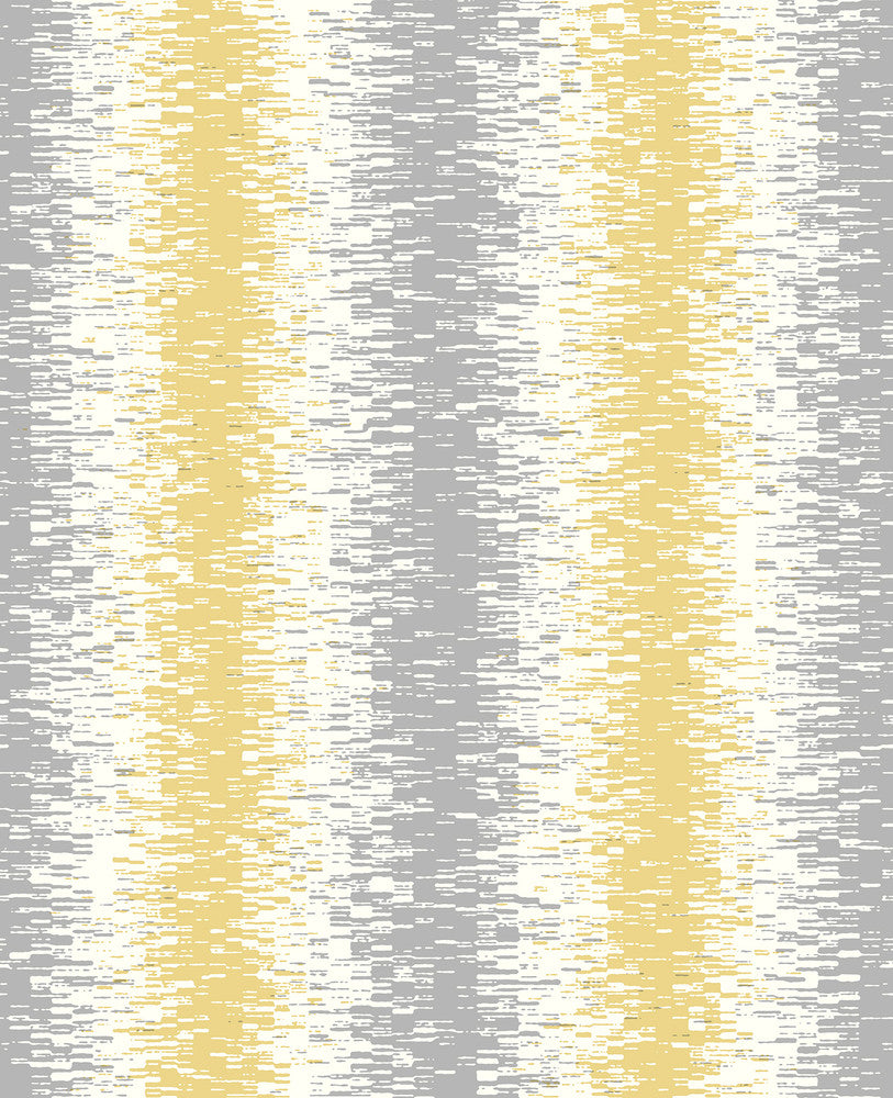 Quake Yellow Abstract Stripe Wallpaper by A-Street Prints Habitat Covers about 56.4 square feet 20.5-in by 33-ft long roll Unpasted 25.2 - Fabric Carolina -