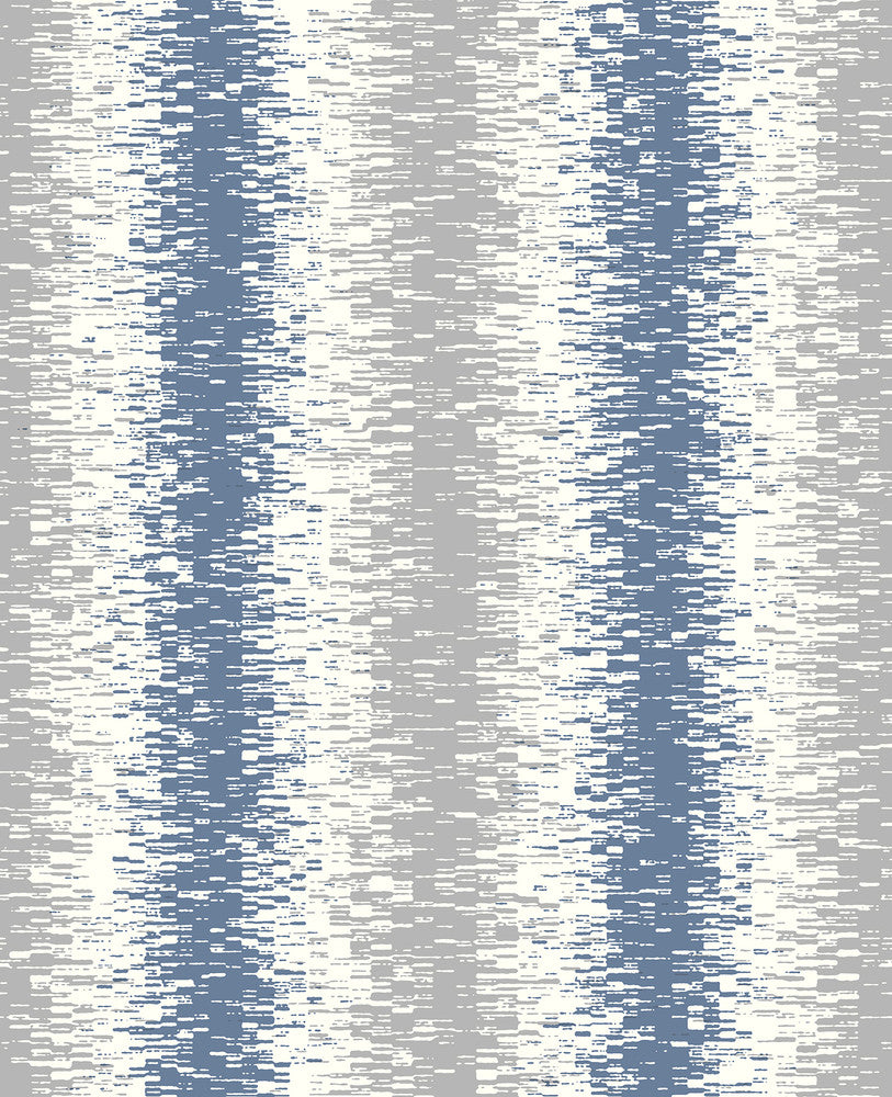 Quake Blue Abstract Stripe Wallpaper by A-Street Prints Habitat Covers about 56.4 square feet 20.5-in by 33-ft long roll Unpasted 25.2 - Fabric Carolina -