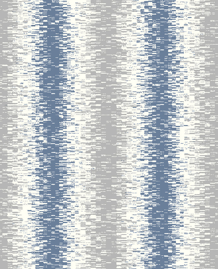 Quake Blue Abstract Stripe Wallpaper by A-Street Prints Habitat Covers about 56.4 square feet 20.5-in by 33-ft long roll Unpasted 25.2 - Fabric Carolina -