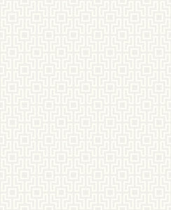 Boxwood Silver Geometric Wallpaper by A-Street Prints