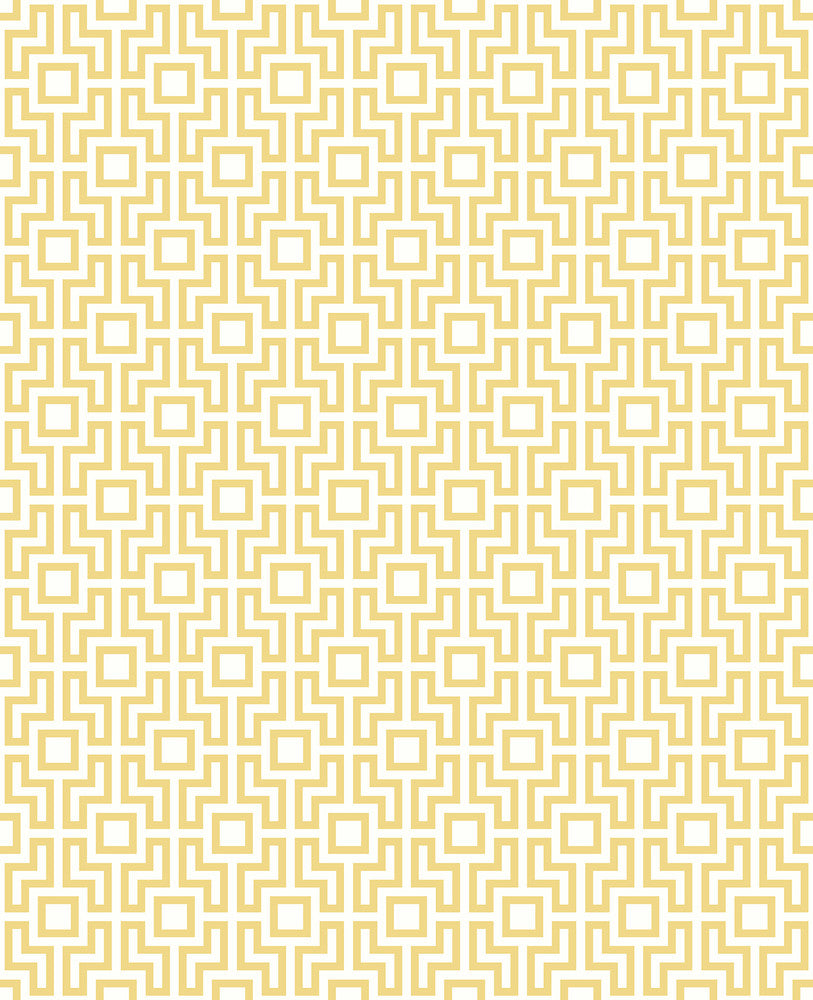 Boxwood Yellow Geometric Wallpaper by A-Street Prints Habitat Covers about 56.4 square feet 20.5-in by 33-ft long roll Unpasted 4.2 - Fabric Carolina -