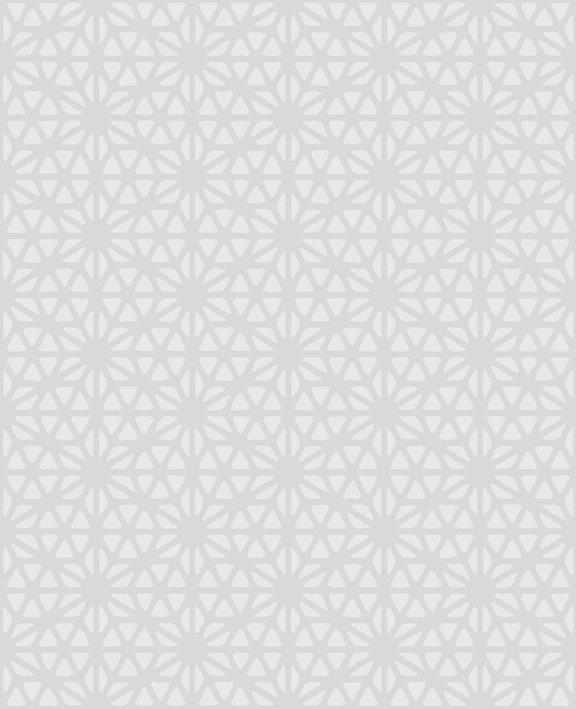 Prism White Geometric Wallpaper by A-Street Prints Habitat Covers about 56.4 square feet 20.5-in by 33-ft long roll Unpasted 4.2 - Fabric Carolina -