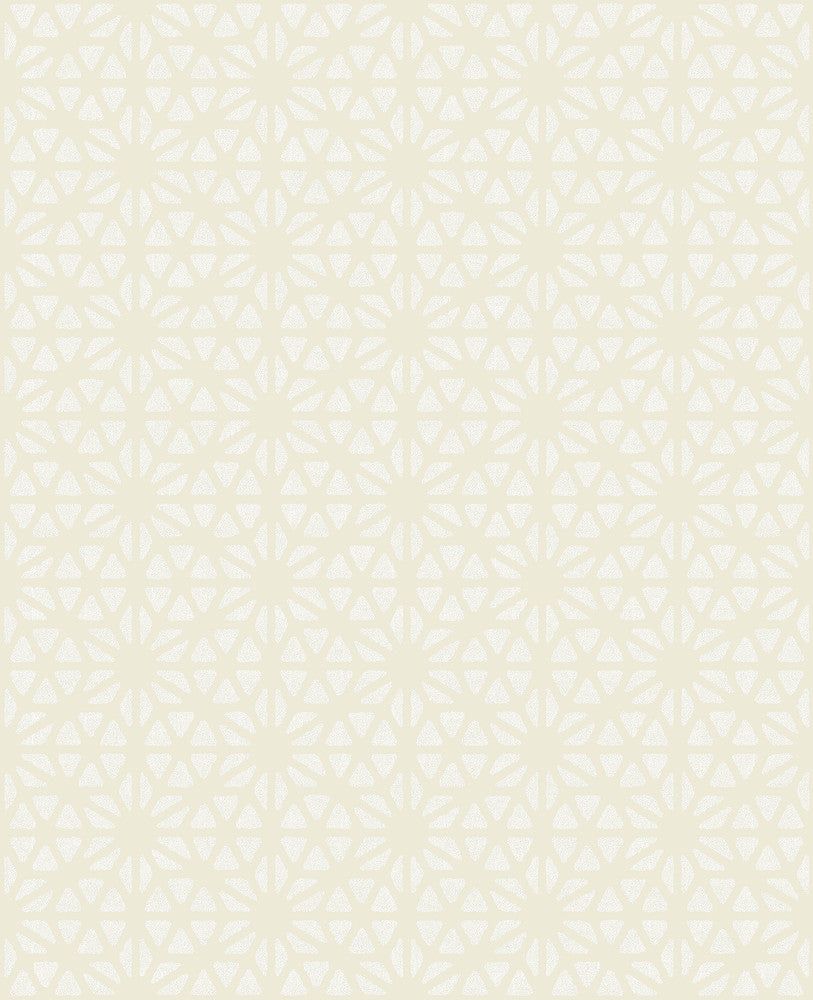 Prism Bone Geometric Wallpaper by A-Street Prints Habitat Covers about 56.4 square feet 20.5-in by 33-ft long roll Unpasted 4.2 - Fabric Carolina -