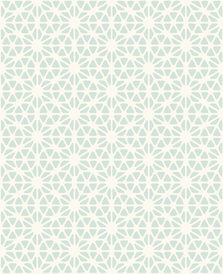 Prism Light Blue Geometric Wallpaper by A-Street Prints Habitat Covers about 56.4 square feet 20.5-in by 33-ft long roll Unpasted 4.2 - Fabric Carolina -