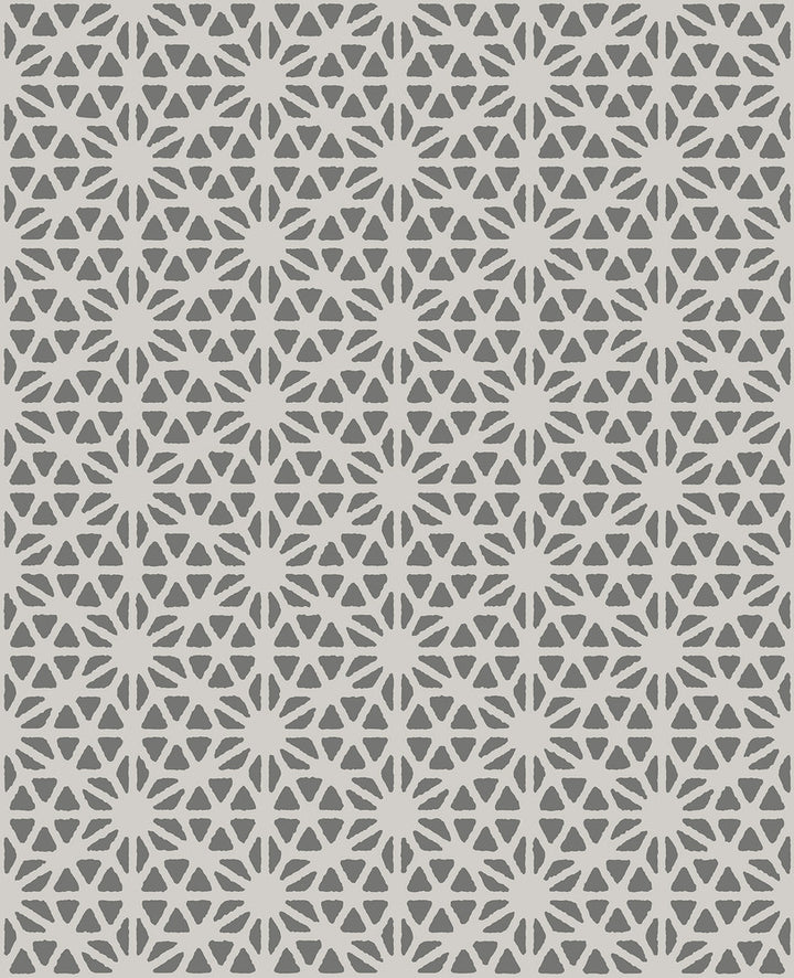 Prism Slate Geometric Wallpaper by A-Street Prints Habitat Covers about 56.4 square feet 20.5-in by 33-ft long roll Unpasted 4.2 - Fabric Carolina -