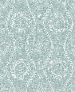 Aqua Painterly Wallpaper by A-Street Prints