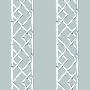 Aqua Latticework Wallpaper by A-Street Prints