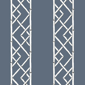 Indigo Indigo Latticework Wallpaper by A-Street Prints