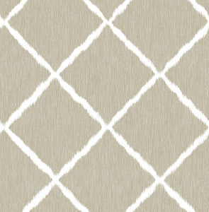 Linen Ikat Trellis Wallpaper by A-Street Prints