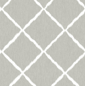 Sterling Ikat Trellis Wallpaper by A-Street Prints